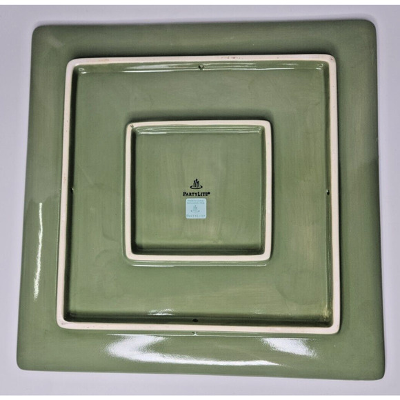 PartyLite Outdoor Cafe Candle Tray Retired NIB P8848/P28C - Picture 4 of 5